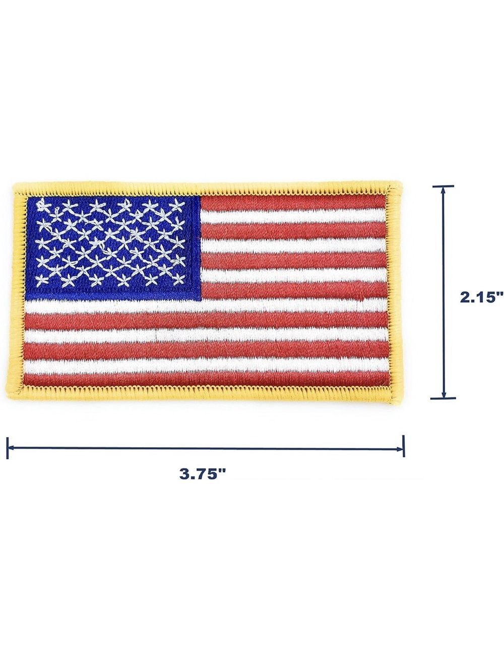 American Flag Iron on Patch - Picture 2 of 2
